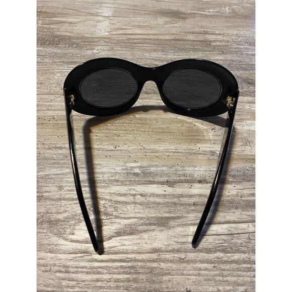 Emilio Pucci Black & Gold Cat Eye Round Sunglasses Emilio Pucci EP0227 01B - Sunglasses for Woman - LookerOnline main image 3